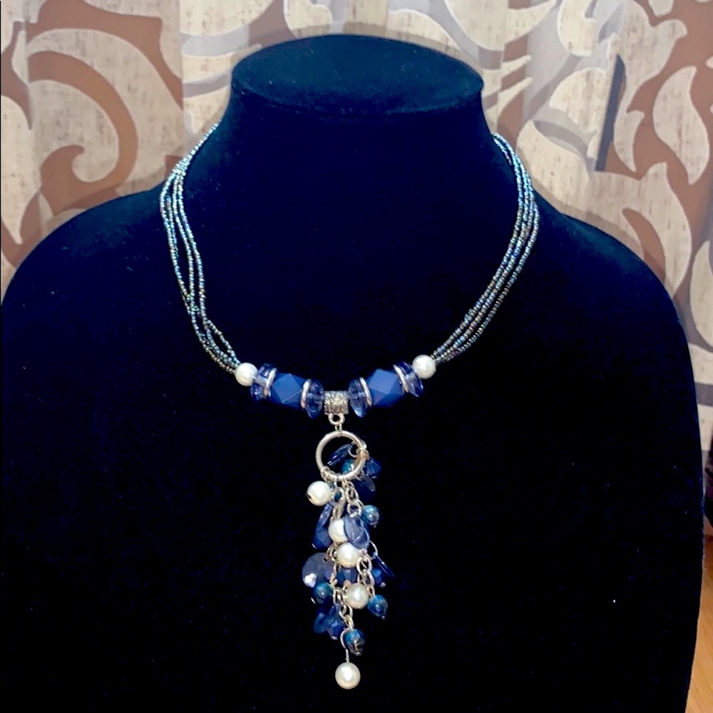 Blue necklace